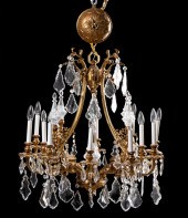 ROCOCO-STYLE BRASS & CRYSTAL 1
