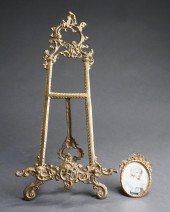 ROCOCO STYLE BRASS DESK EASEL