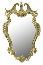 ROCOCO STYLE BRASS HANGING WAL