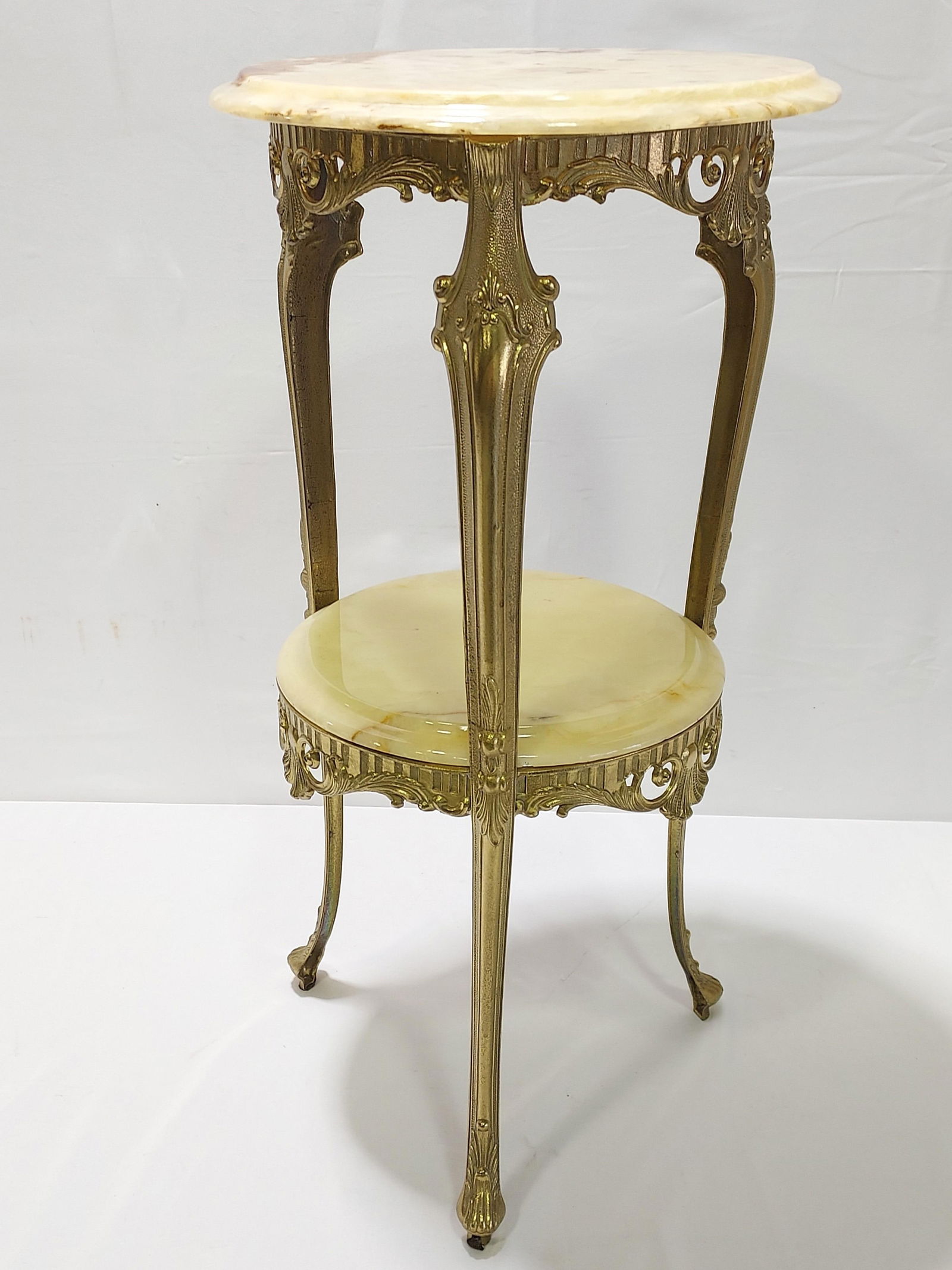 ROCOCO STYLE BRASS & MARBLE TWO