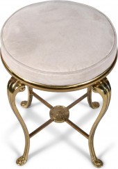 ROCOCO STYLE BRASS STOOL HEIGH