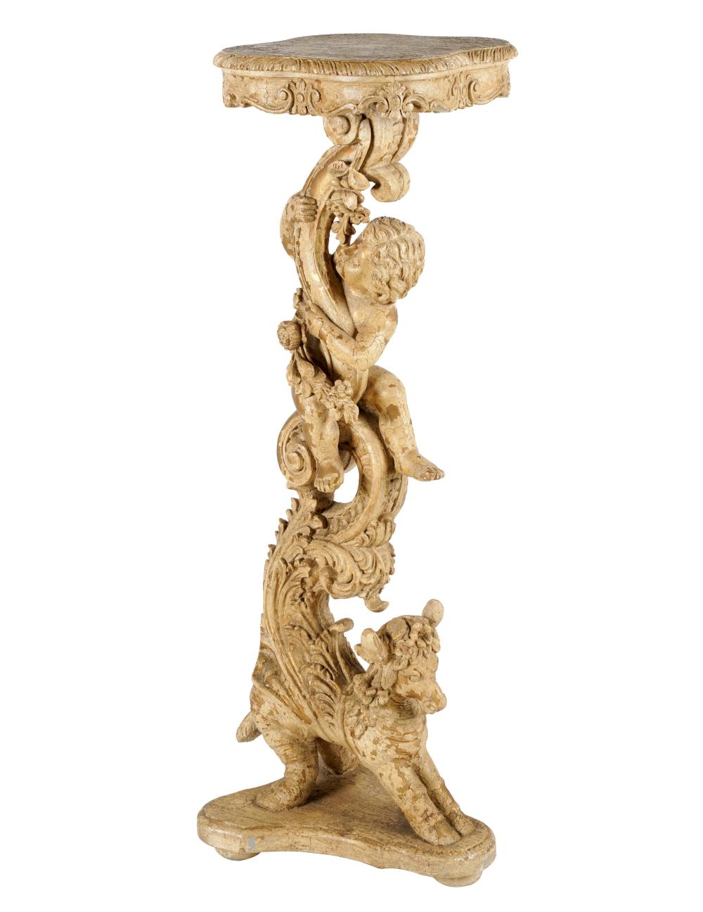 ROCOCO-STYLE CARVED AND PAINTED