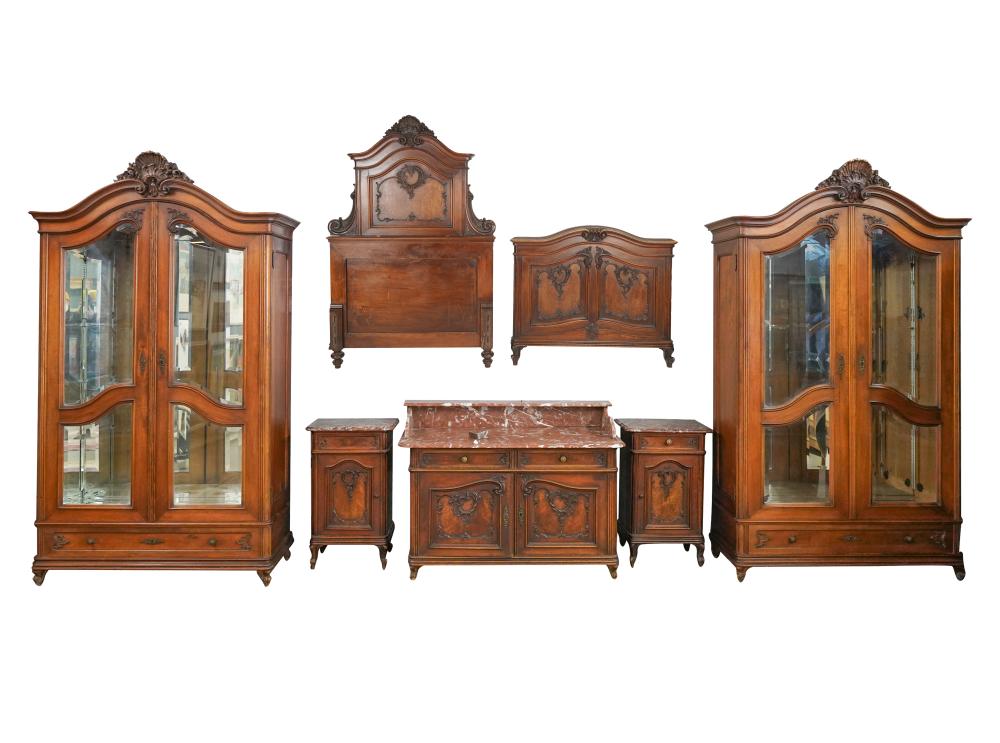 ROCOCO-STYLE CARVED BEDROOM