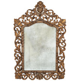 ROCOCO STYLE CARVED HARDWOOD M
