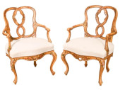 ROCOCO STYLE CARVED PAINTED UP