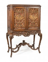 ROCOCO-STYLE CARVED WALNUT VAR
