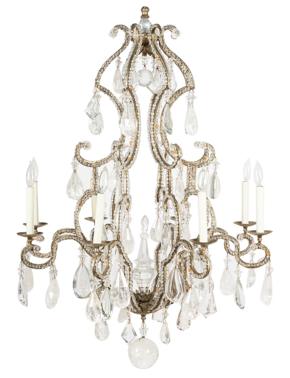 ROCOCO-STYLE CRYSTAL & ROCK CRYSTAL