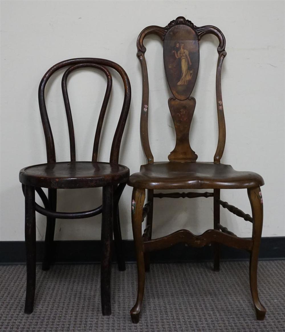 ROCOCO STYLE DECORATED WOOD CHAIR