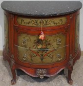 ROCOCO STYLE FLORAL PAINTED RE