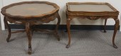ROCOCO STYLE FRUITWOOD AND GLA