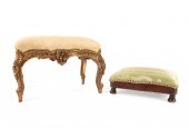 ROCOCO STYLE GILDED TABOURET &