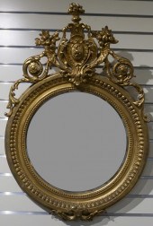 ROCOCO STYLE GILT GESSO HANGIN