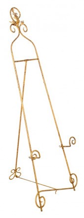 ROCOCO STYLE GILT METAL EASEL