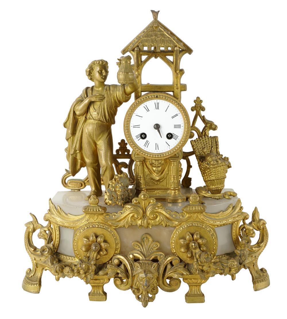 ROCOCO-STYLE GILT METAL FIGURAL