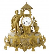 ROCOCO-STYLE GILT METAL FIGURA