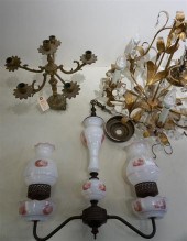 ROCOCO STYLE GILT METAL FIVE-L