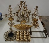 ROCOCO STYLE GILT METAL LIGHT