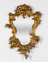 ROCOCO STYLE GILT METAL MIRROR