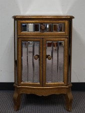 ROCOCO STYLE GILT MIRRORED LOW