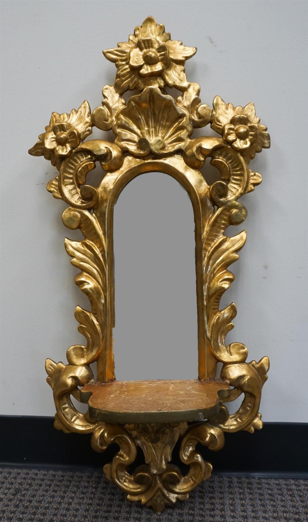 ROCOCO STYLE GILT PAINTED AND