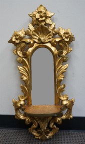 ROCOCO STYLE GILT PAINTED AND