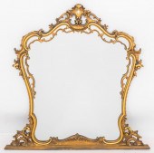 ROCOCO STYLE GILT WOOD MANTEL