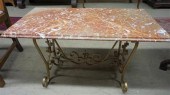 ROCOCO STYLE GILT WROUGHT IRON