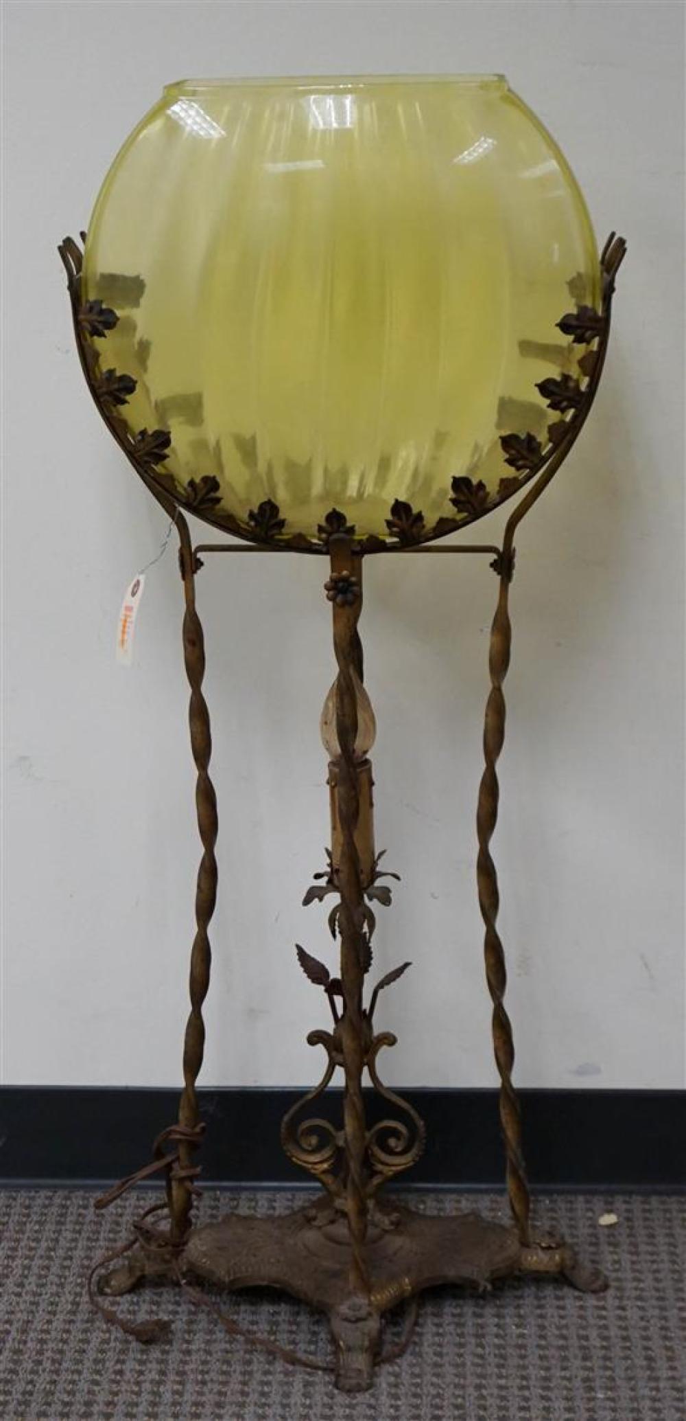 ROCOCO STYLE GILT WROUGHT IRON