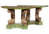 ROCOCO-STYLE GILTWOOD AND FAUX