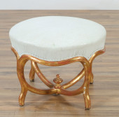 ROCOCO STYLE GILTWOOD BENCH, 1