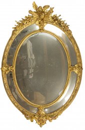 ROCOCO STYLE GILTWOOD MIRROR C