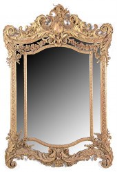 Rococo style giltwood mirror e