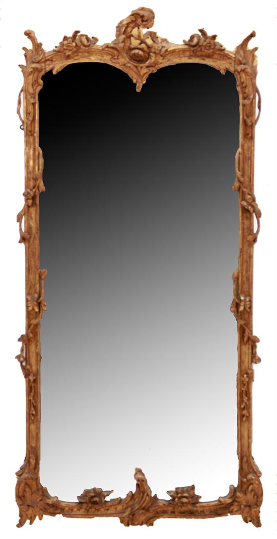 Rococo style giltwood mirror mid