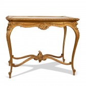 ROCOCO STYLE GILTWOOD TABLE WI