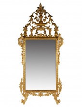 ROCOCO-STYLE GILTWOOD WALL MIR
