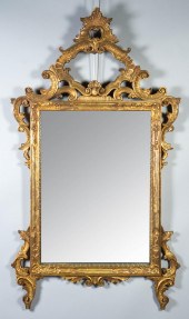 ROCOCO STYLE GOLD PAINTED WOOD
