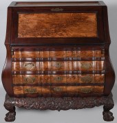 ROCOCO STYLE MAHOGANY AND EXOT