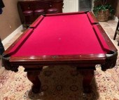 ROCOCO STYLE MAHOGANY BILLIARD