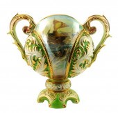 ROCOCO STYLE MAJOLICA VESSEL W
