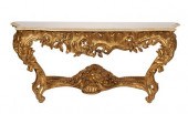 ROCOCO STYLE MARBLE TOP CONSOL