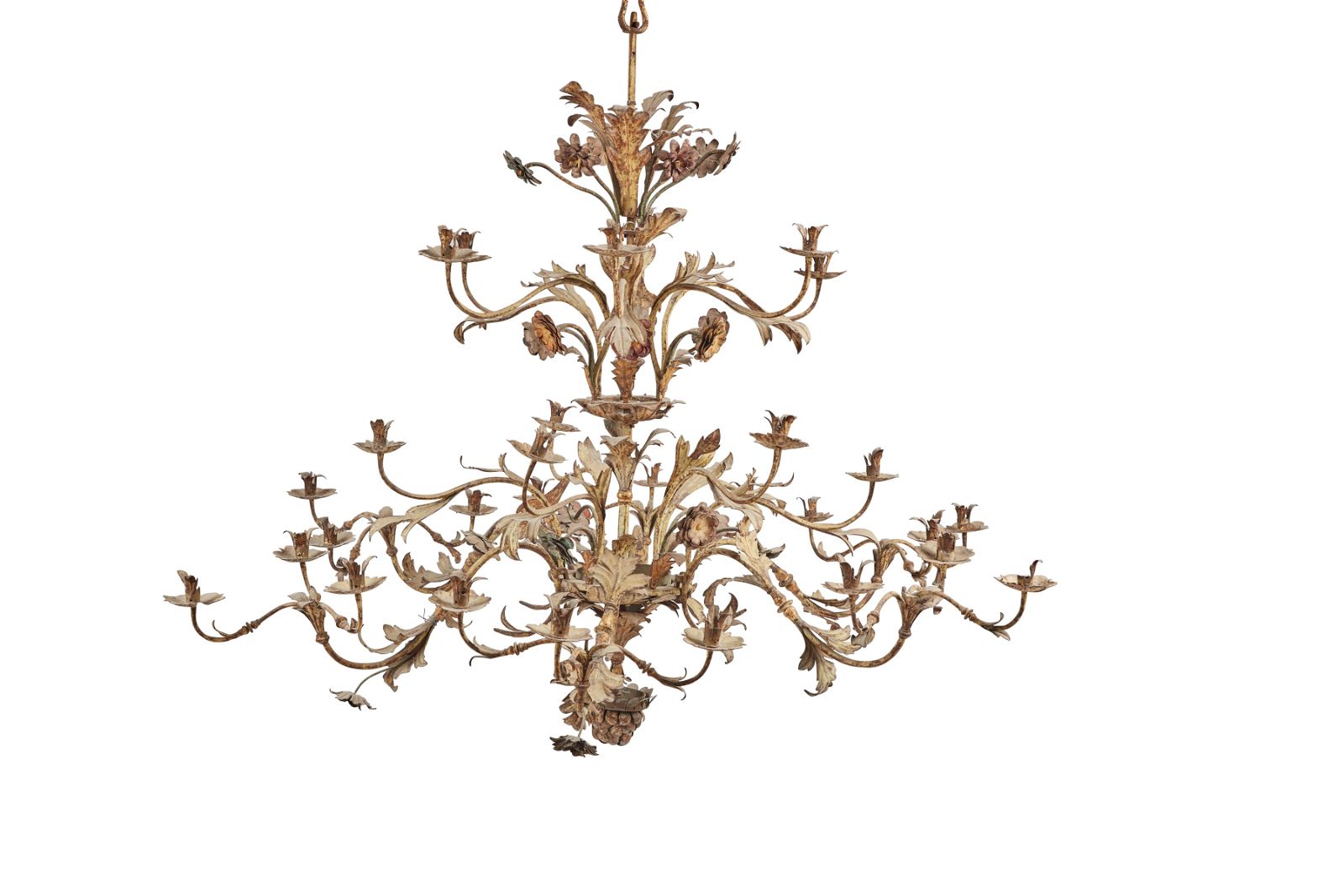 ROCOCO STYLE PARCEL GILT WROUGHT
