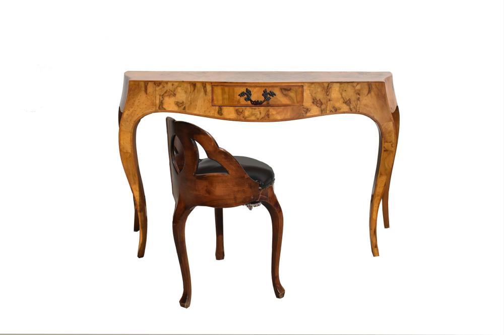 ROCOCO STYLE PARQUETRY WRITING DESK