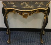 ROCOCO STYLE PARTIAL GILT AND