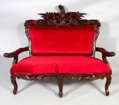 ROCOCO STYLE SETTEE 50 1/2 X 6