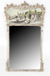 Rococo style silver-leafed mir