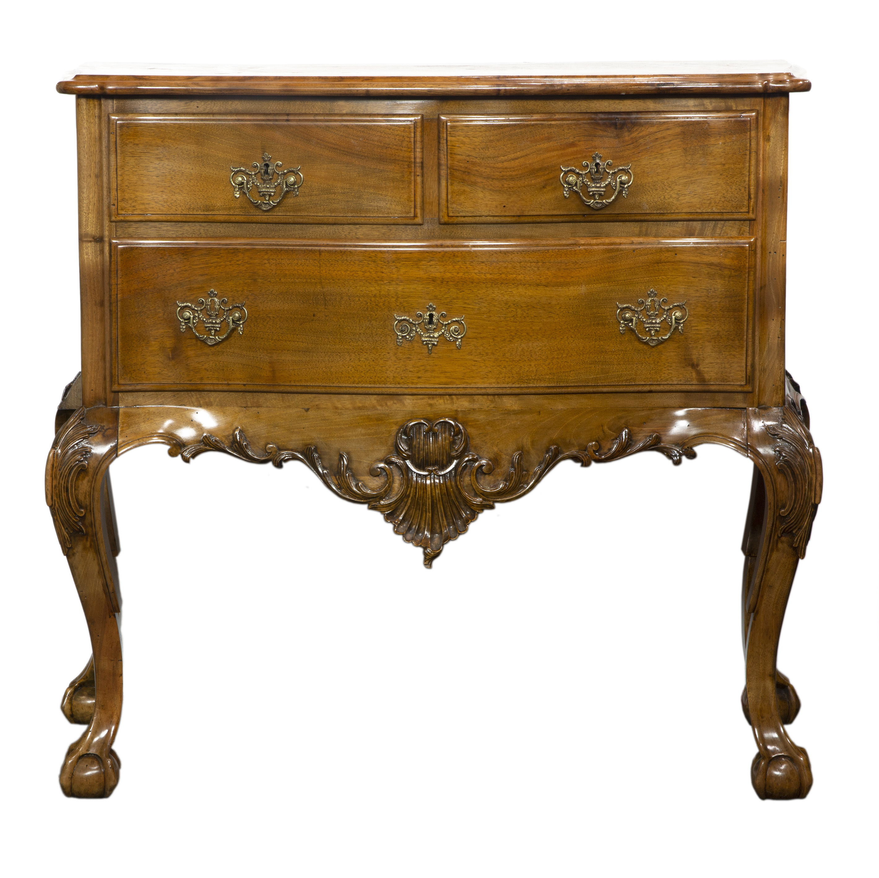 ROCOCO STYLE THREE DRAWER COMMODE