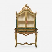 ROCOCO STYLE VITRINE, CIRCA 19