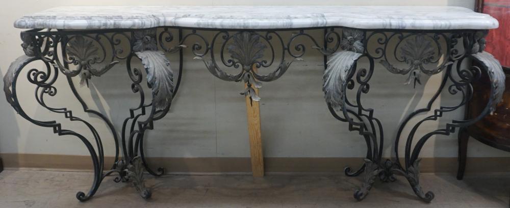 ROCOCO STYLE WROUGHT IRON MARBLE