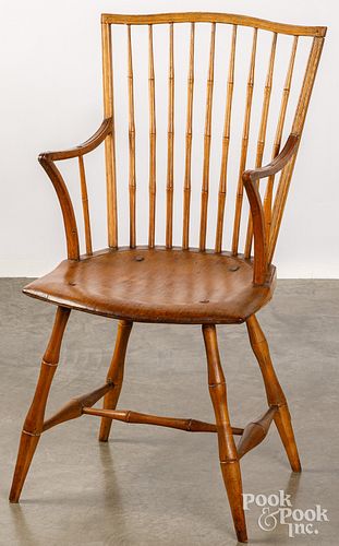 RODBACK WINDSOR ARMCHAIR, EARLY