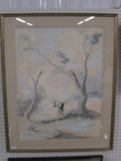 Roderic Montagu Watercolor & G